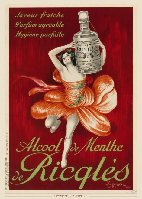 Leonetto Cappiello Alcool De Menthe De Ricqlès I No6 - Plakat