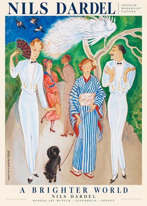 Nils Dardel A Brighter World No1 - Plakat
