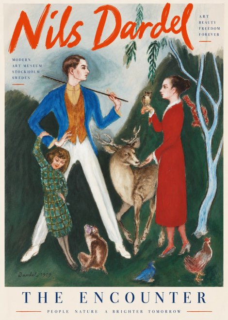 Nils Dardel The Encounter No6 - Plakat