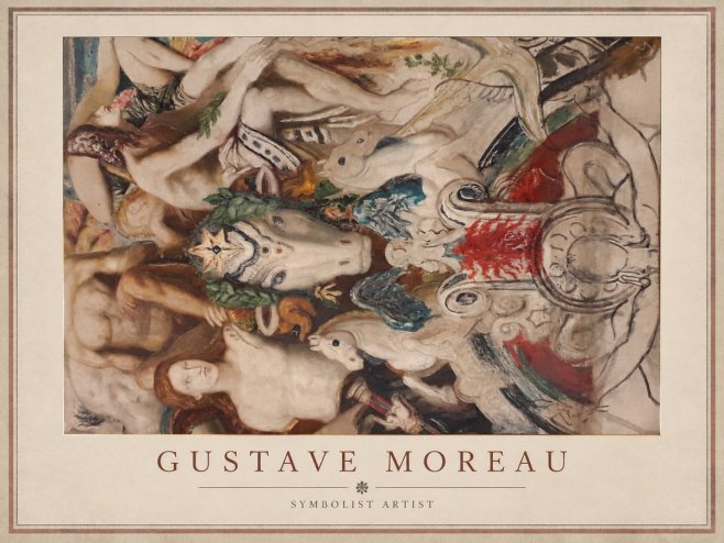 Gustave Moreau Mythological Composition No1 - Plakat