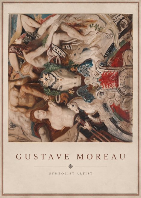 Gustave Moreau Mythological Composition No3 - Plakat