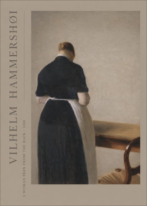 Vilhelm Hammershøi A Woman Seen from the Back No2 - Plakat