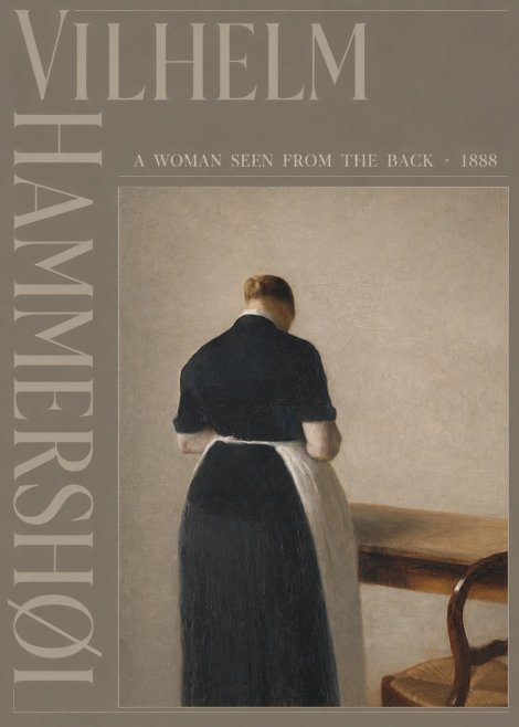 Vilhelm Hammershøi A Woman Seen from the Back No4 - Plakat