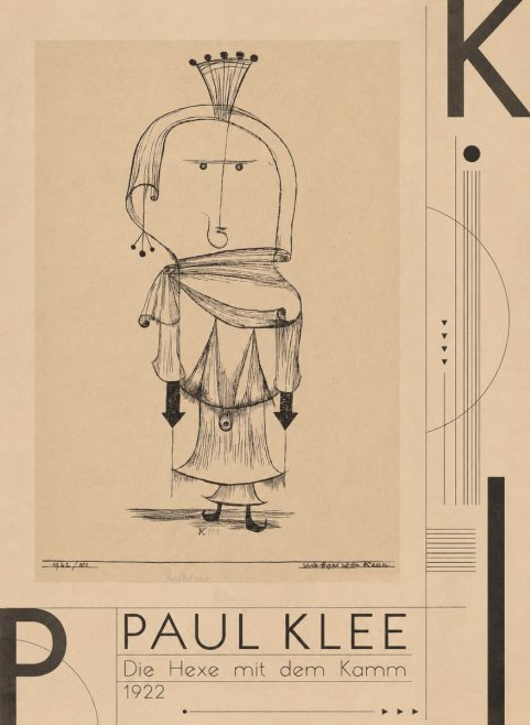 Paul Klee Die Hexe Mit Dem Kamm No3 - Plakat