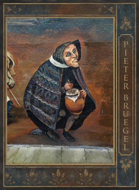 Pieter Bruegel The Beggar Woman with Jug No2 - Plakat