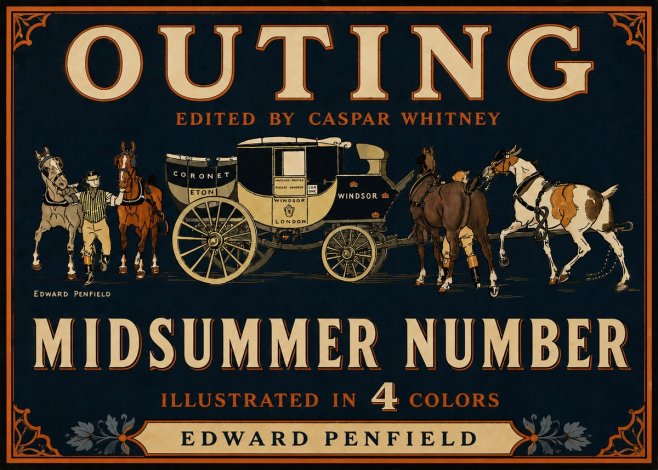 Edward Penfield Outing - Midsummer Number No5 - Plakat