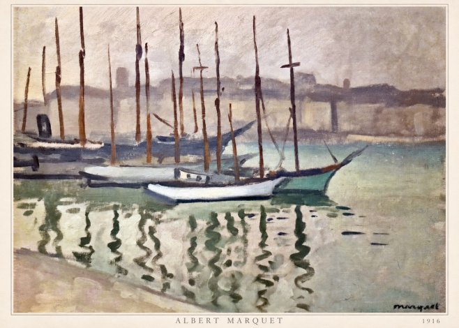 Albert Marquet Le Port Du Havre No6 - Plakat