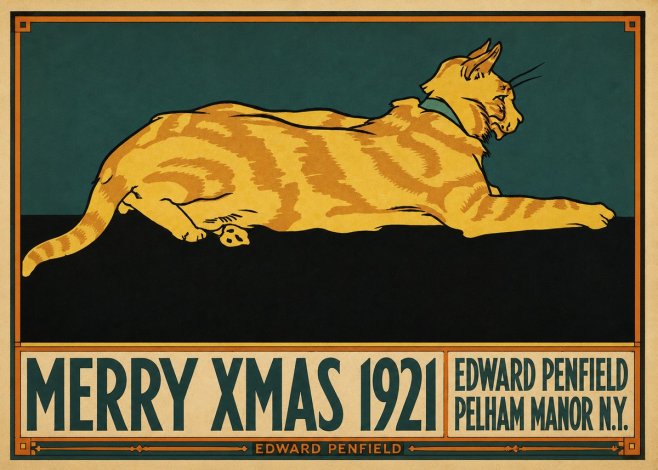 Edward Penfield Merry Xmas 1921 No3 - Plakat