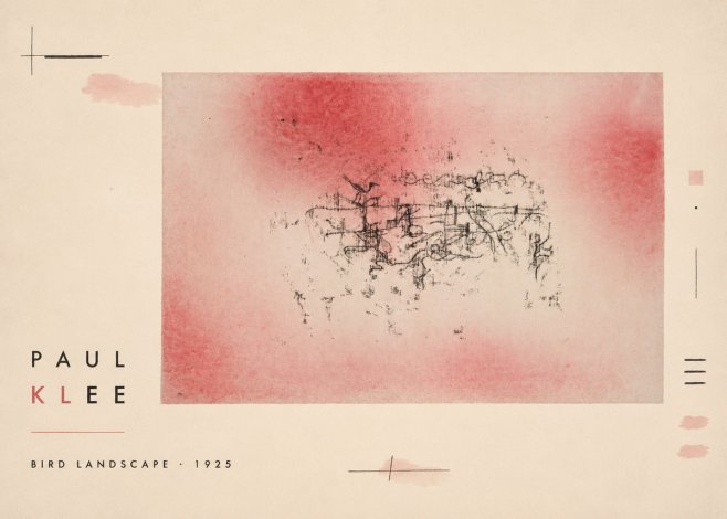 Paul Klee Bird Landscape No2 - Plakat