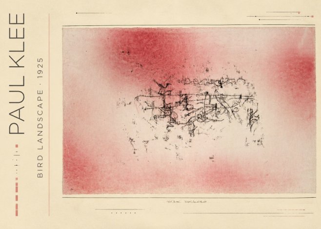 Paul Klee Bird Landscape No3 - Plakat