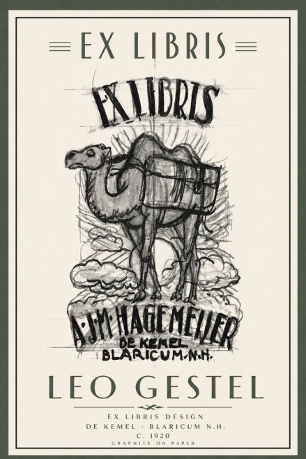 Leo Gestel Ex Libris Design No5 - Plakat