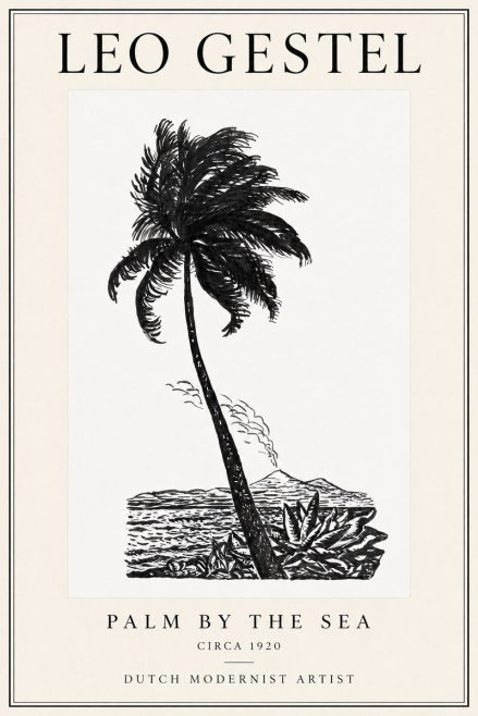 Leo Gestel Palm by the Sea No1 - Plakat