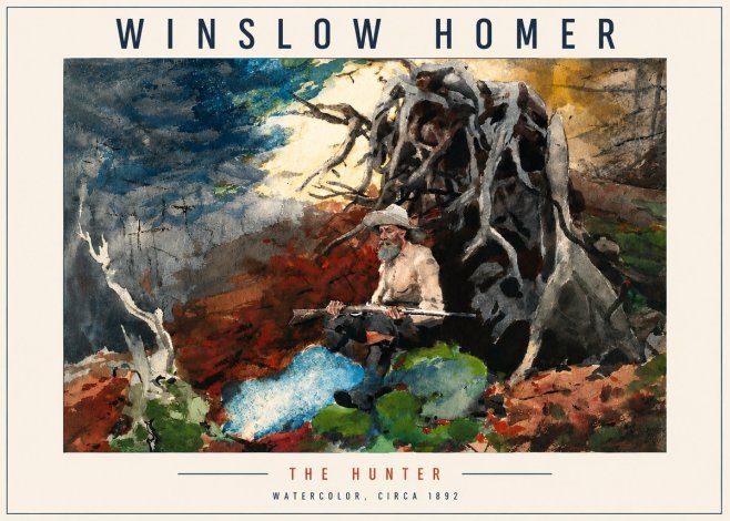 Winslow Homer The Hunter No4 - Plakat