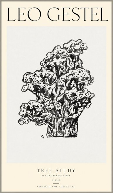 Leo Gestel Tree Study No1 - Plakat