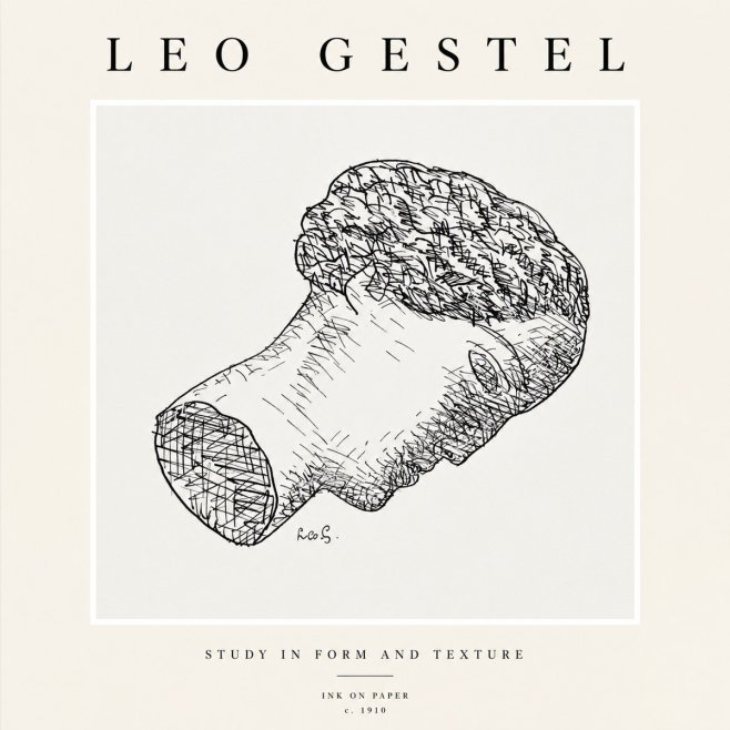 Leo Gestel Study in Form and Texture No1 - Plakat