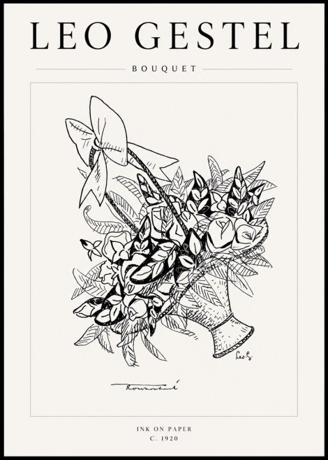 Leo Gestel Bouquet No4 - Plakat