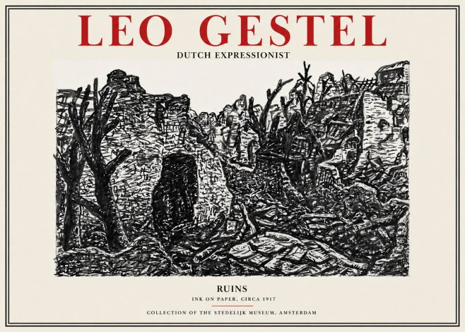 Leo Gestel Ruins No2 - Plakat