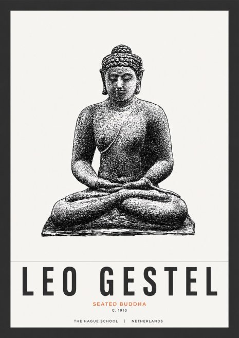 Leo Gestel Seated Buddha No3 - Plakat