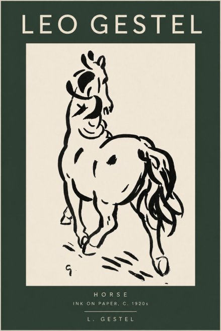 Leo Gestel Horse No2 - Plakat