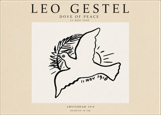 Leo Gestel Dove of Peace No3 - Plakat