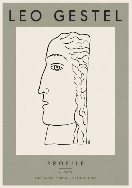 Leo Gestel Profile No3 - Plakat