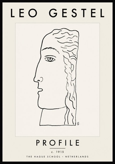 Leo Gestel Profile No5 - Plakat