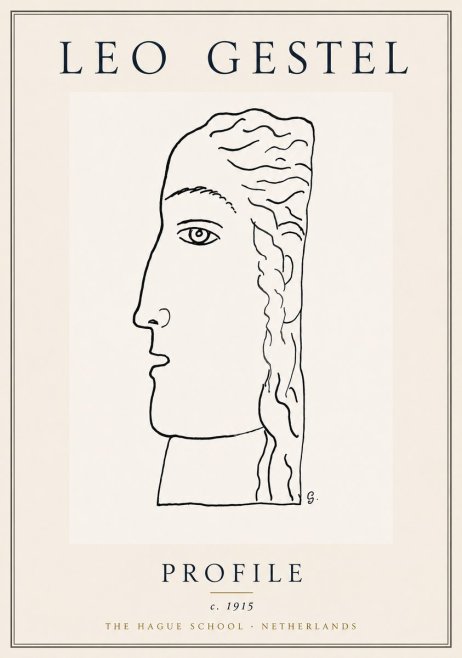 Leo Gestel Profile No6 - Plakat