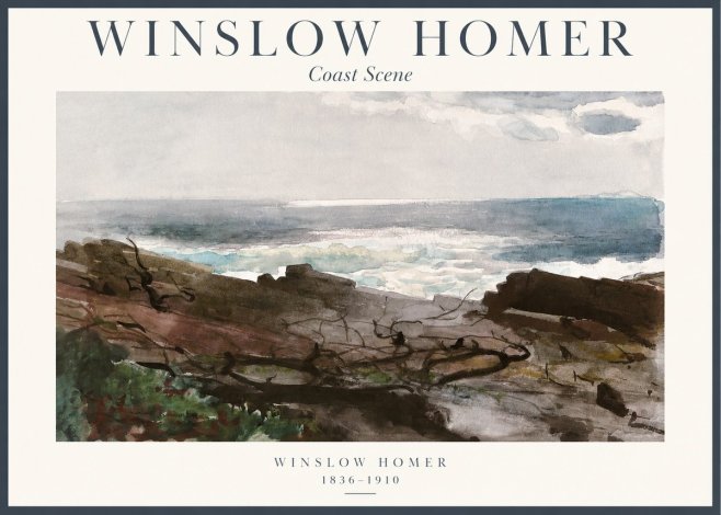 Winslow Homer Coast Scene No1 - Plakat