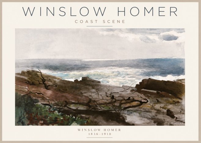 Winslow Homer Coast Scene No3 - Plakat