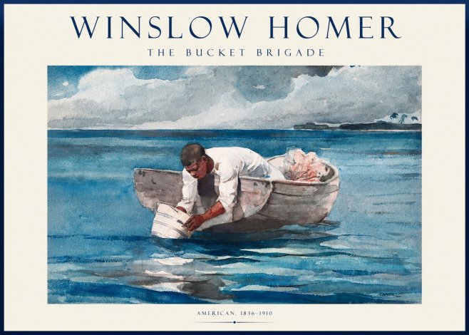 Winslow Homer The Bucket Brigade No1 - Plakat