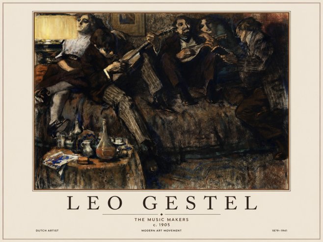 Leo Gestel The Music Makers No1 - Plakat