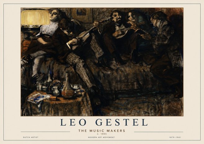 Leo Gestel The Music Makers No3 - Plakat