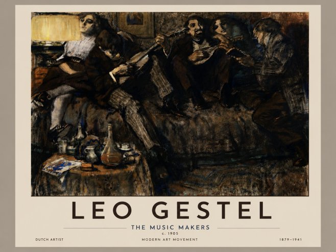 Leo Gestel The Music Makers No4 - Plakat