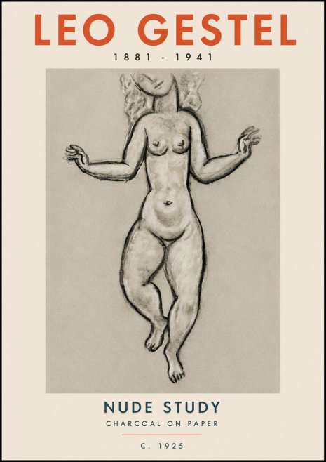 Leo Gestel Nude Study No2 - Plakat