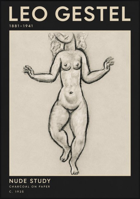Leo Gestel Nude Study No3 - Plakat