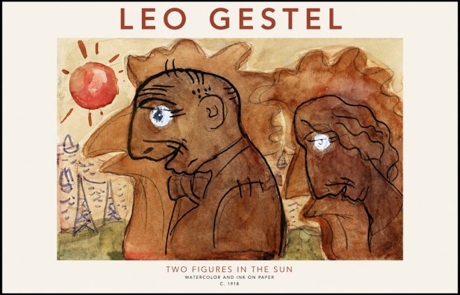 Leo Gestel Two Figures in the Sun No1 - Plakat