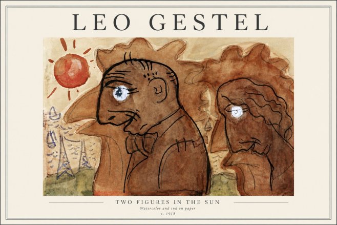 Leo Gestel Two Figures in the Sun No4 - Plakat