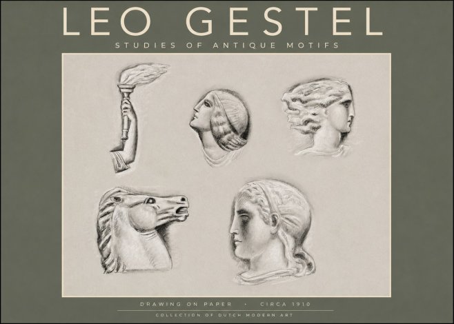 Leo Gestel Studies of Antique Motifs No2 - Plakat