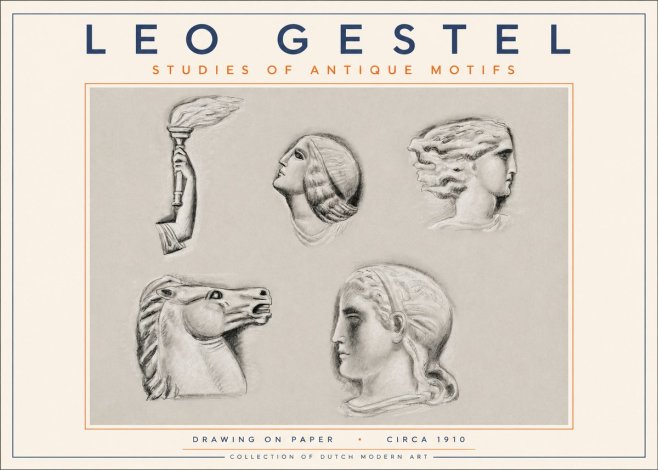 Leo Gestel Studies of Antique Motifs No3 - Plakat