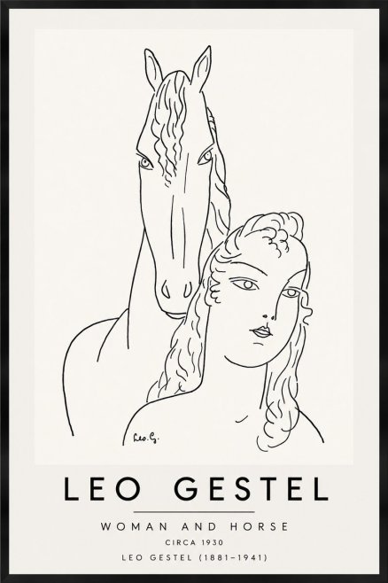 Leo Gestel Woman and Horse No6 - Plakat