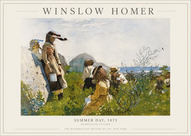Winslow Homer Summer Day, 1873 No3 - Plakat