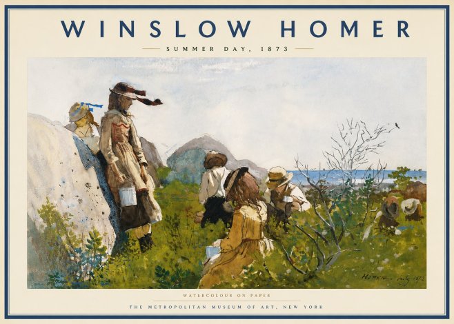 Winslow Homer Summer Day, 1873 No5 - Plakat