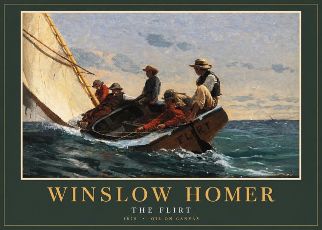 Winslow Homer The Flirt No2 - Plakat