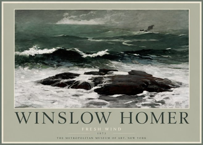 Winslow Homer Fresh Wind No2 - Plakat
