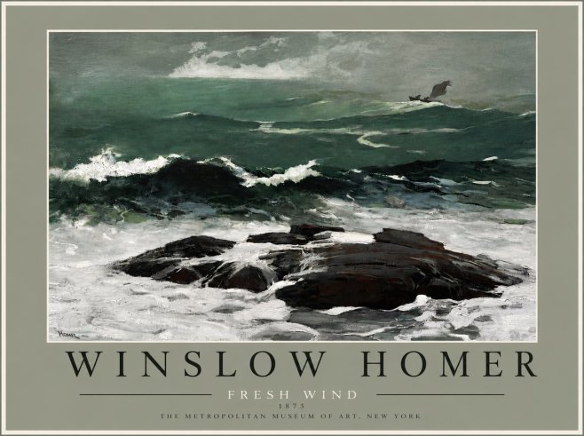 Winslow Homer Fresh Wind No6 - Plakat