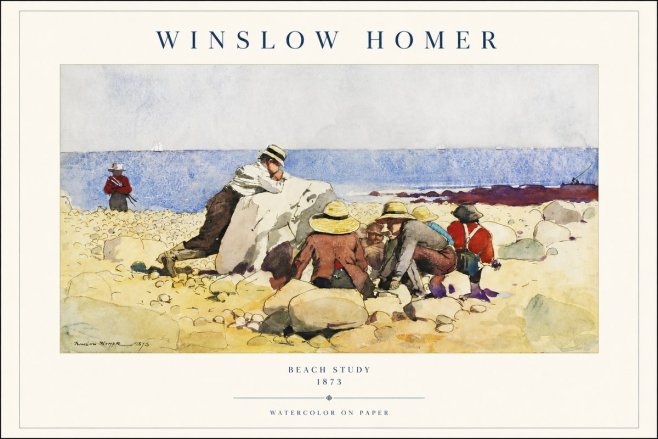 Winslow Homer Beach Study No1 - Plakat