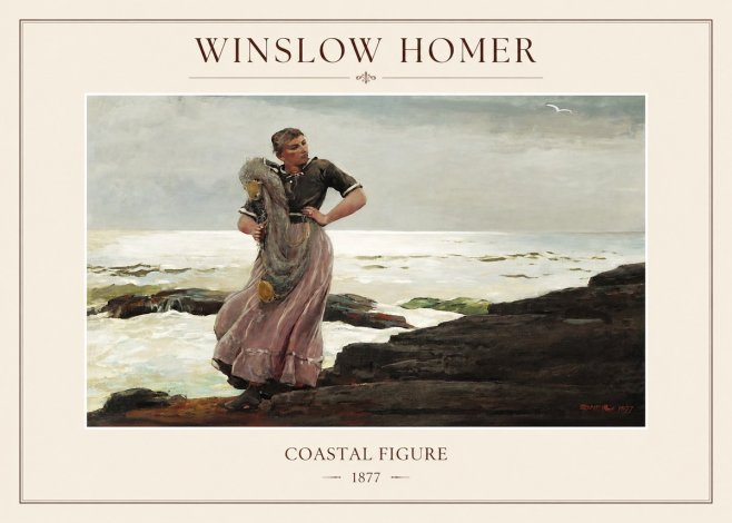 Winslow Homer Coastal Figure No1 - Plakat