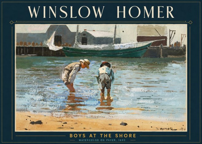 Winslow Homer Boys at the Shore No5 - Plakat