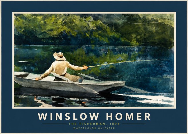 Winslow Homer The Fisherman, 1894 No2 - Plakat
