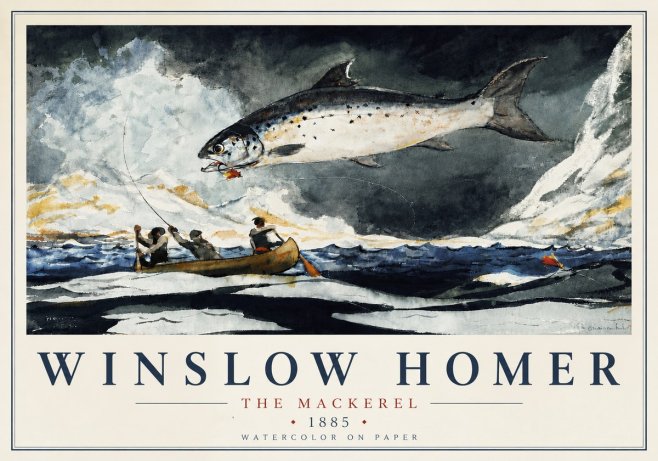 Winslow Homer The Mackerel No6 - Plakat